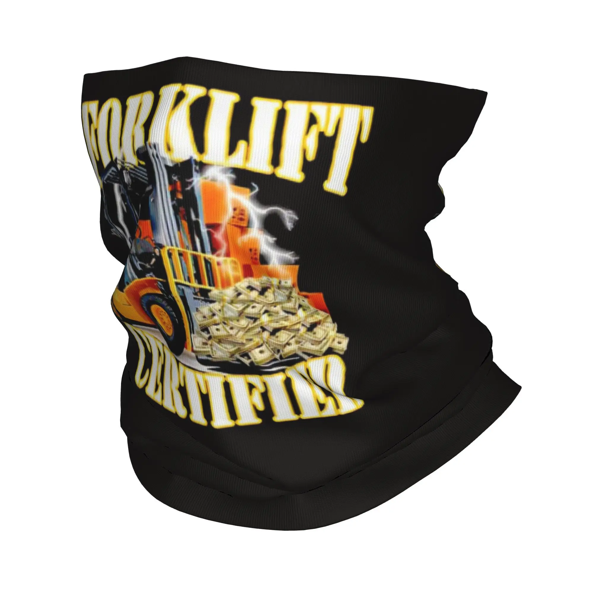 Forklift Certified Bandana Neck Cover Printed Mask Scarf Multi-use Balaclava Outdoor Sports Unisex Adult Washable