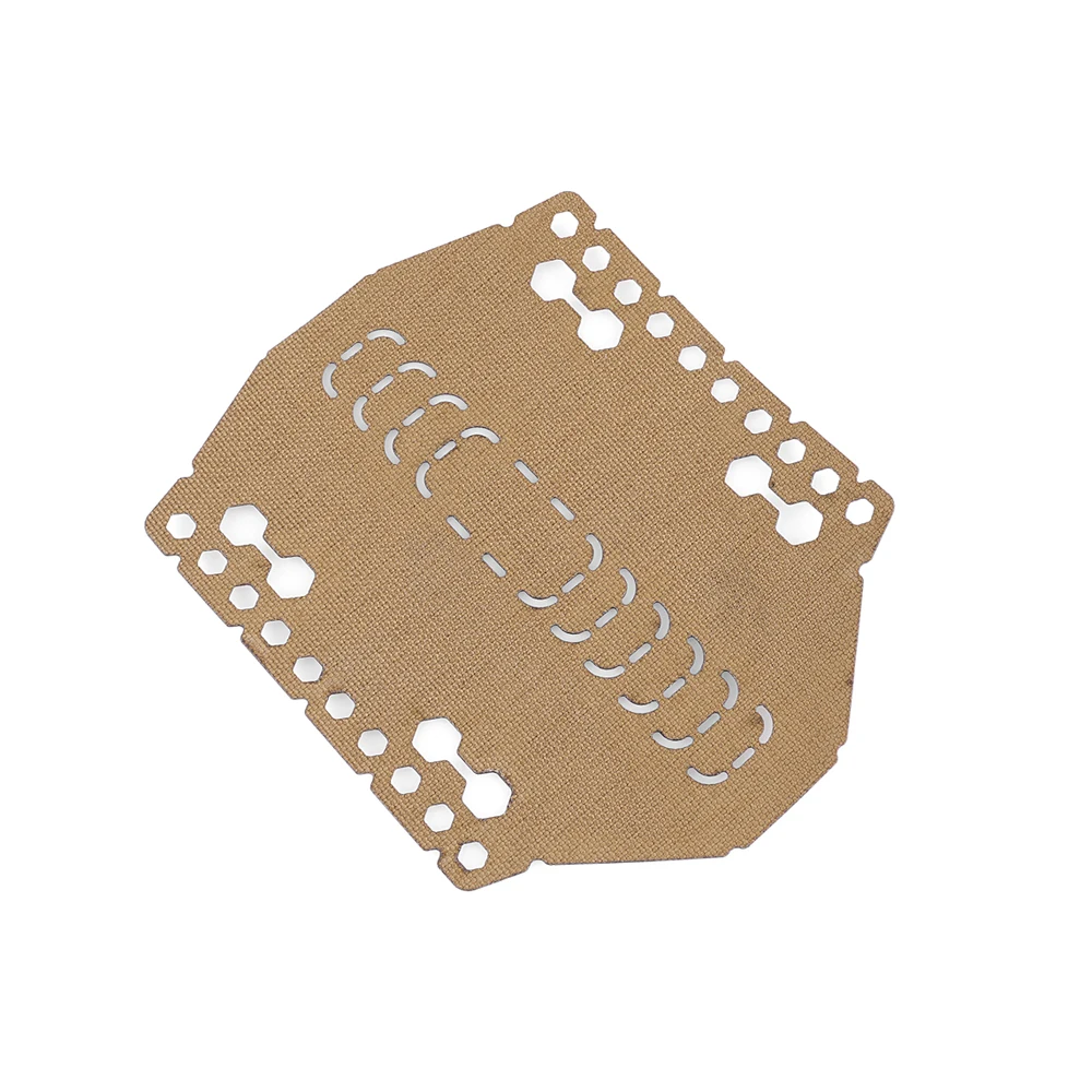 واقي يد تكتيكي مع غطاء حماية مضاد للخدش وواقي يد للسكك الحديدية ملفوف بجلد مزخرف #3