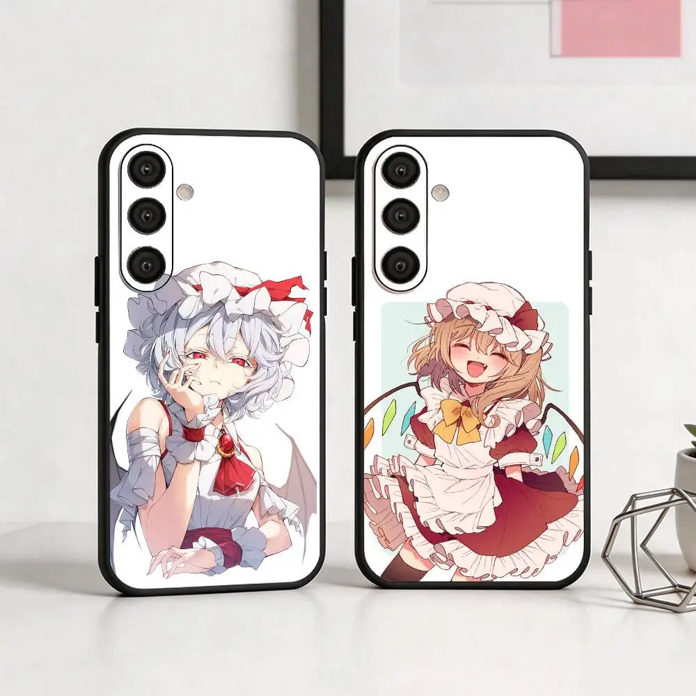 

Cute TouHou Project Flandre Phone Case For Samsung A73,A21s,A22,A31,A32,A52,A53,A71,A80,Soft Black Shell