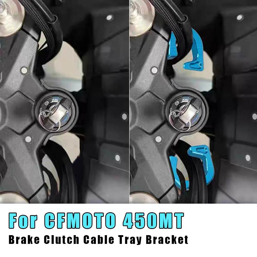 

Brake Clutch Wire Bracket For CFMOTO 450MT 450 MT MT450 IBEX450 Ibex 450 2024 2025 Motorcycle Accessories Cable Line Guide Mount