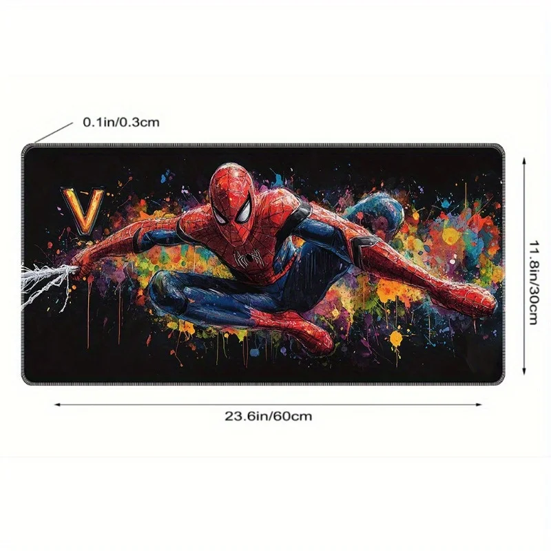 Superheld gaming-muismat - levendig ontwerp, rubberen basis, ideaal voor kantoor- en gaming-opstelling, bureauaccessoire |   Superheld De