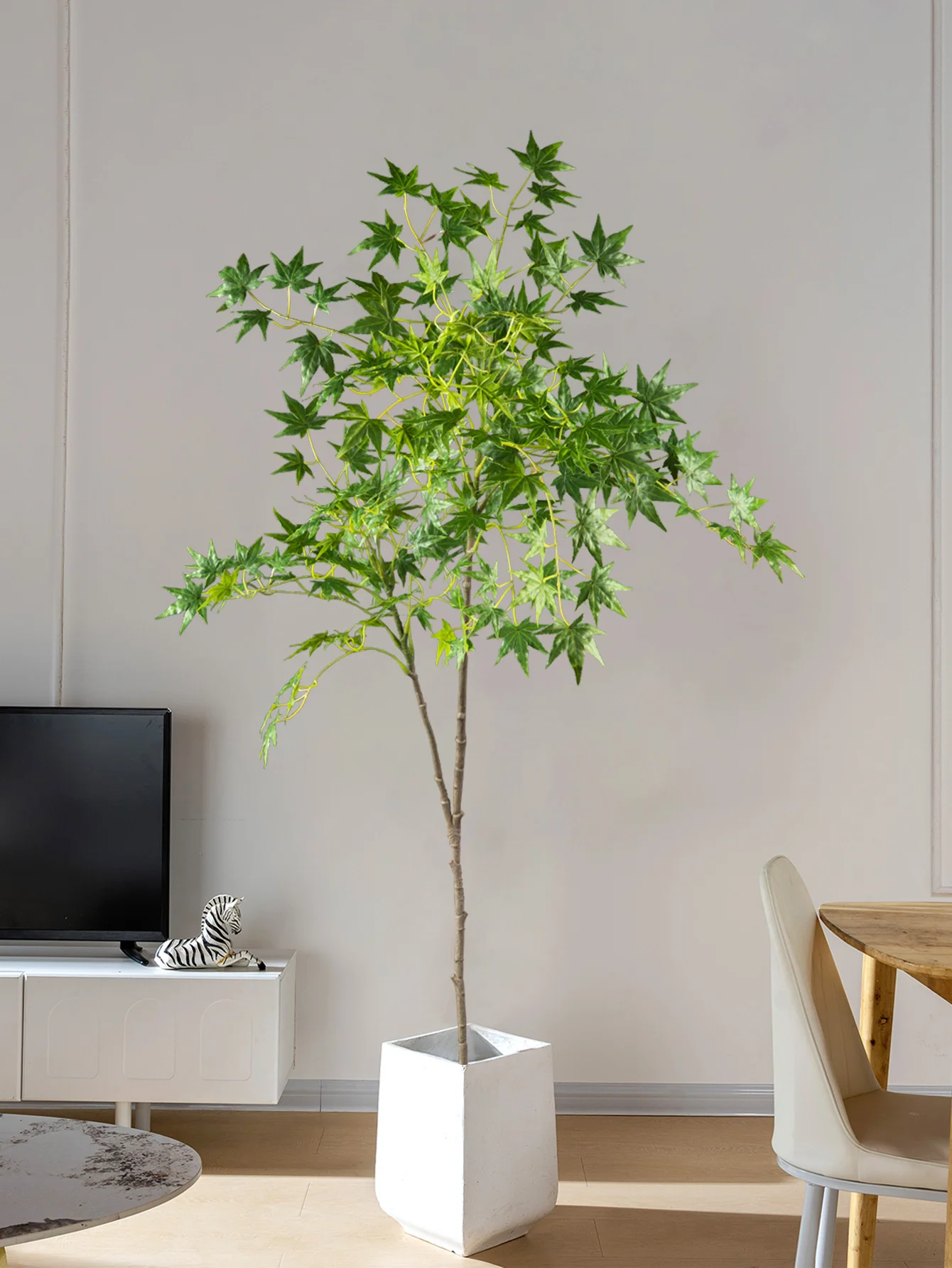 70–140 cm künstlicher Ahornbaum, gefälschte japanische Pflanzen, hoher Ahornzweig, Seidenhuhnklaue, Ahornblätter für Zuhause, Garten, Raumdekoration – Detail 12
