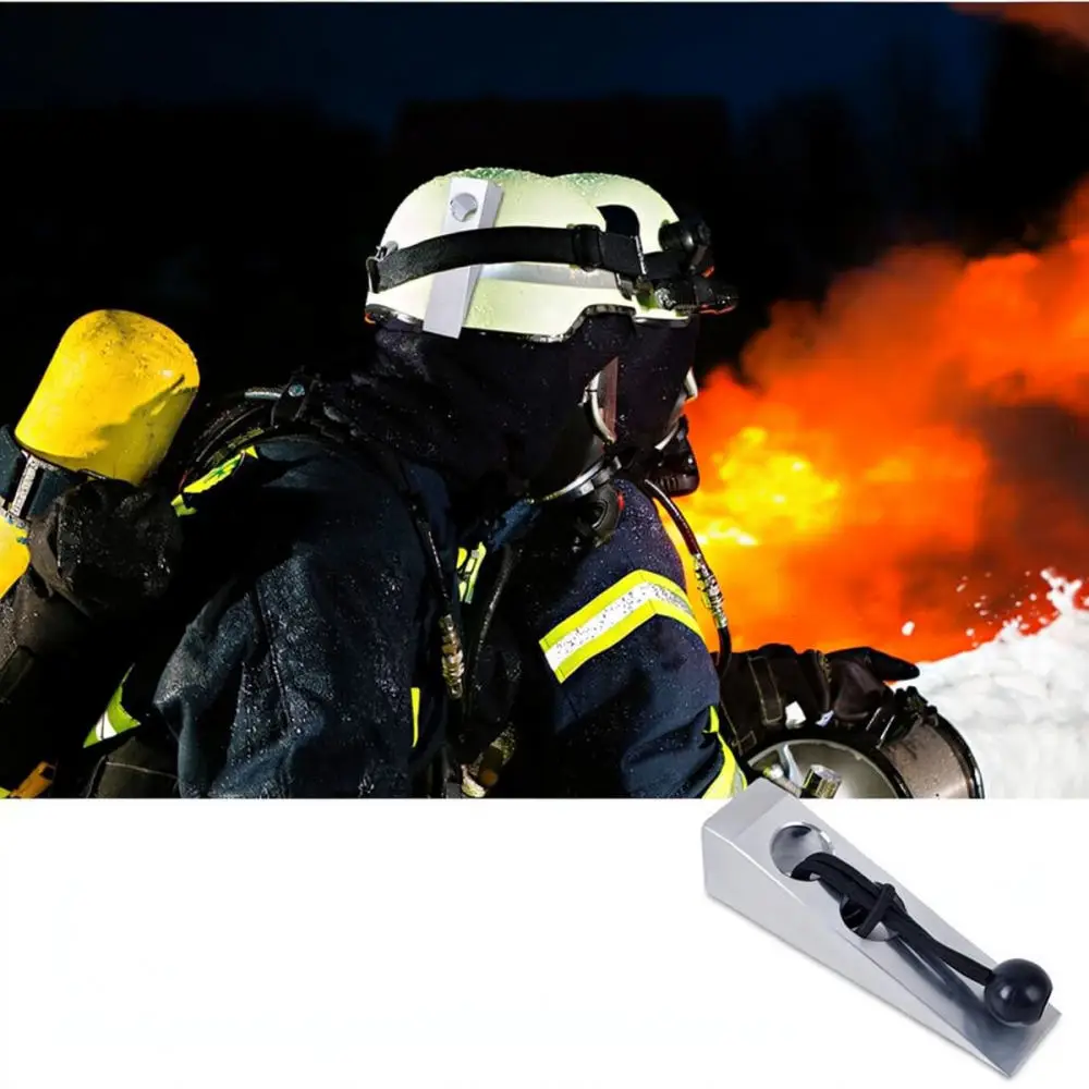 Modern Aluminum Wedge Stopper Durable Metal Accessory With Lanyard For Easy Door Fixation And Ventilation Purpose
