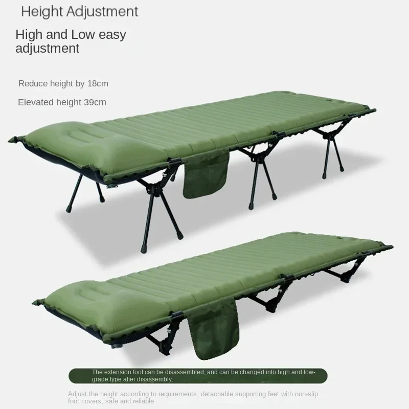 

Outdoor Camping Camp Bed Foot Inflatable Bracket Nap Sleep Removable Camp Bed