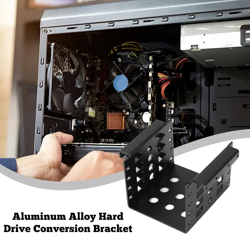 

Внутренний 2,5-дюймовый жесткий диск SSD к отсеку для привода 3,5 дюйма Алюминиевый монтажный комплект к 4-м адаптеру жесткого диска Корпус Лоток для жесткого диска Отсек для Caddy Bay