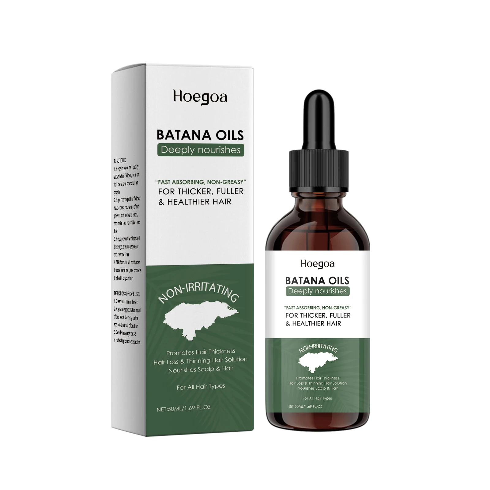 

Hoegoa Batana Essential Oil Batana Hair Care Nourishes Scalp Softens And Strengthens Hair Daily Essential Oil 3pcs