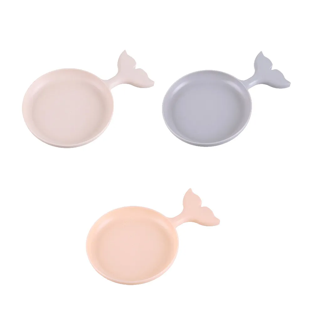 Fish-Shaped Serving Plates 3pcs Candy-Colored Stackable Snack Fruit Cheese Appetizer Tray for Kitchen