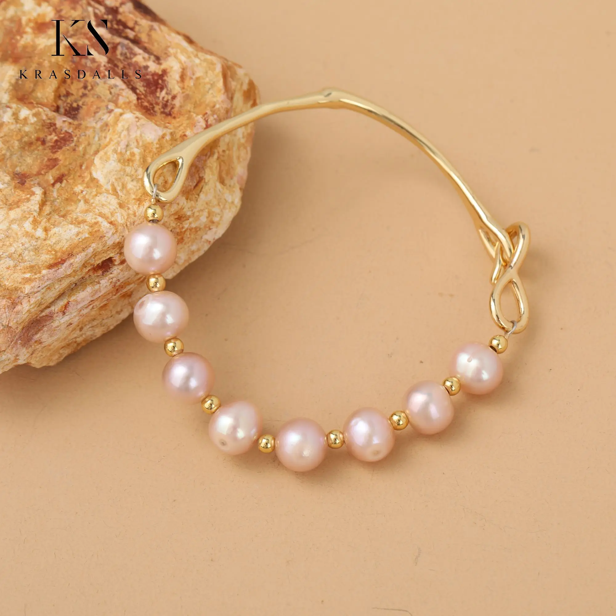 Браслет из натуральных пресноводных перламутровых бусин, позолоченные браслеты, ювелирные изделия в стиле бохо, свадебные подарки