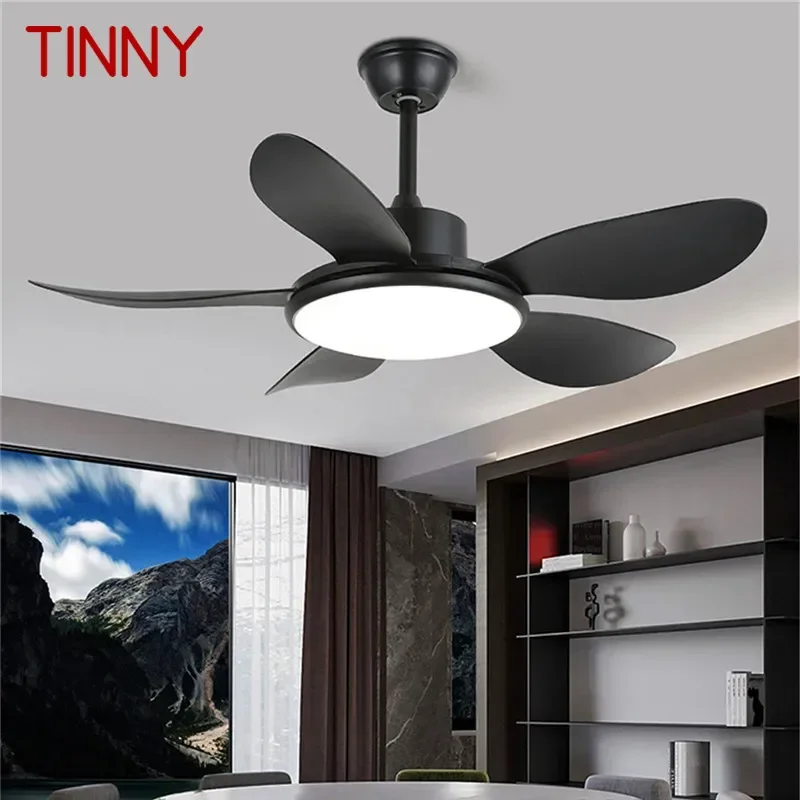 

TINNY современный вентилятор светильник роскошный гостиной, ресторана, спальни, кабинета, потолочный вентилятор светодиодный, электрический вентилятор с дистанционным управлением
