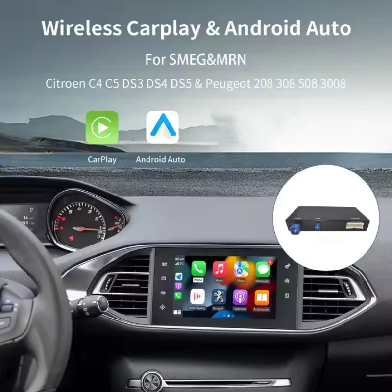 Wireless CarPlay Android Auto decoder interface For Citroen C4 SMEG NAC Picasso DS4 DS3 308 508 208 200 Android Auto Module