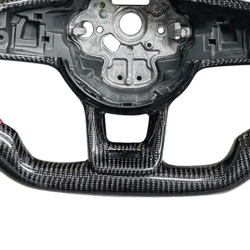 Carbon Fiber Sport Style Steering Wheel Carbon Fiber Button Frame For VW Golf 6 Golf 7 R MK6 MK7 GTI R R-line Car Accessories