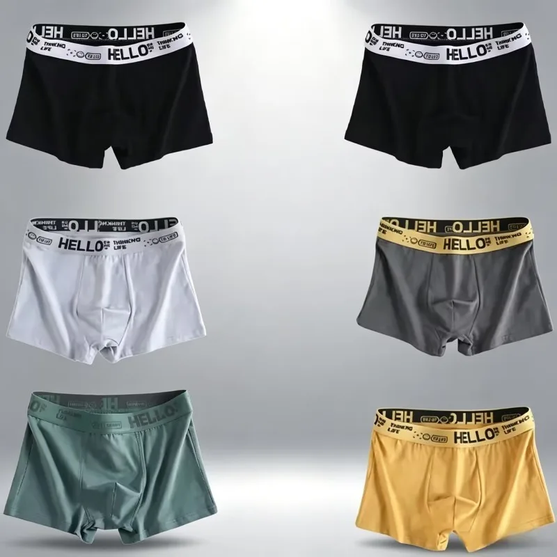 

6pieces Mens Underwear Men premium Underpants Male Pure Men Panties Shorts Breathable Boxer Shorts Comfortable soft Plus size