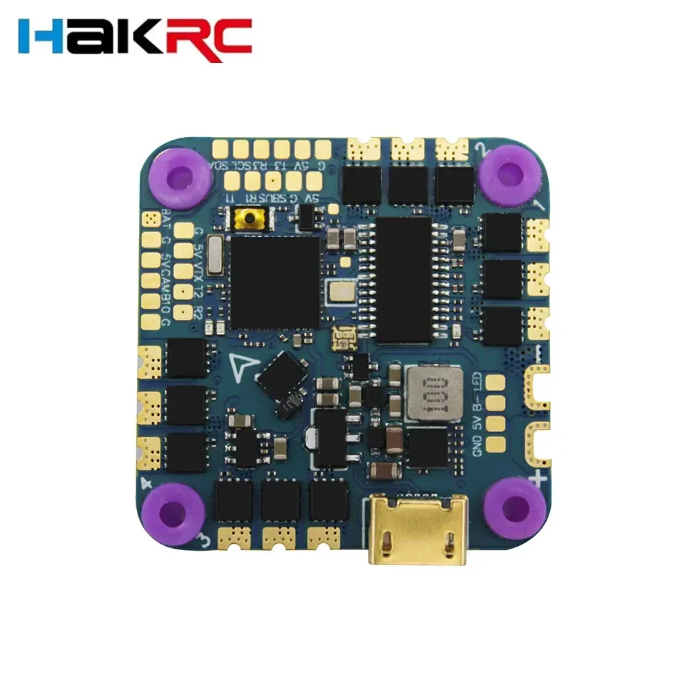 Controlador de vuelo HAKRC F4126 F411 AIO ICM42688 BLHELI_S 20A/35A ESC Sensor de corriente de barómetro OSD incorporado 2-6S para Dron RC FPV