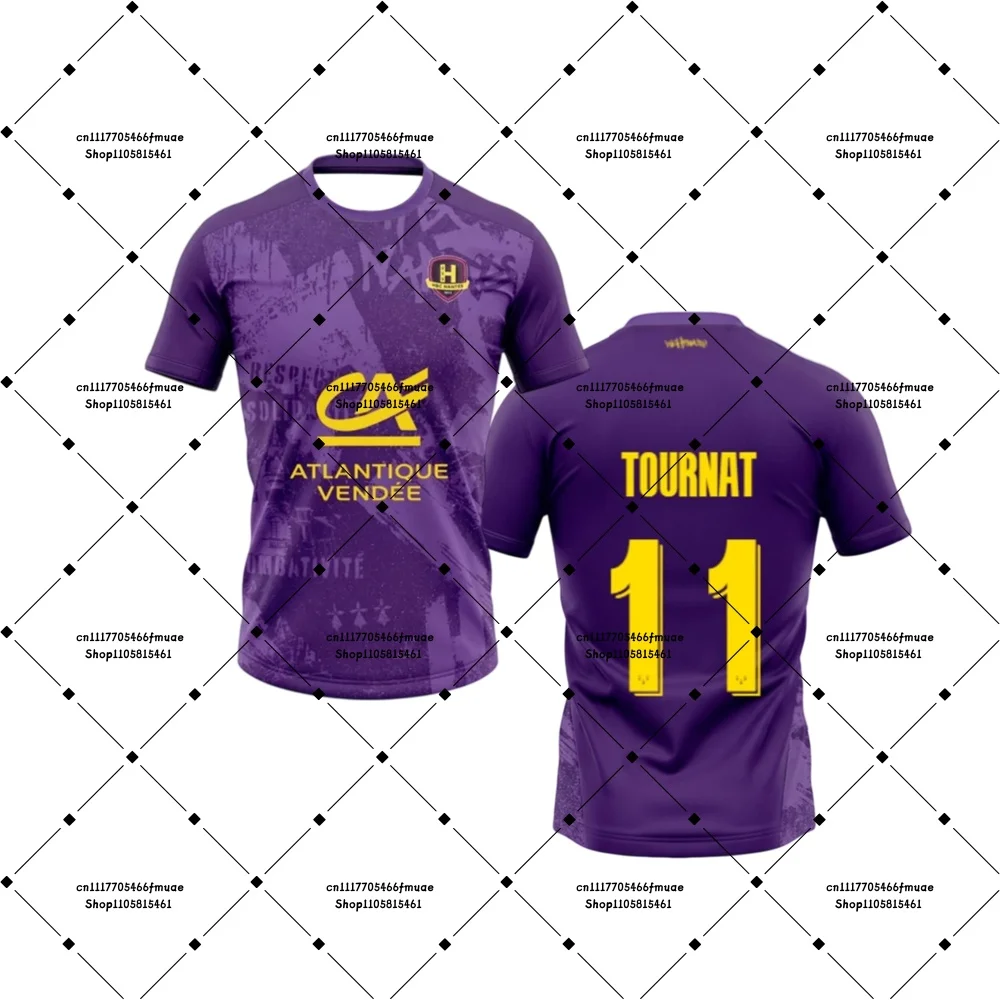 2026/27 Nicolas Tournat #11 Mens HBC Nantes Handball Home Jersey Sportwear Training Handball Uniform Breathable Unisex T-shirt