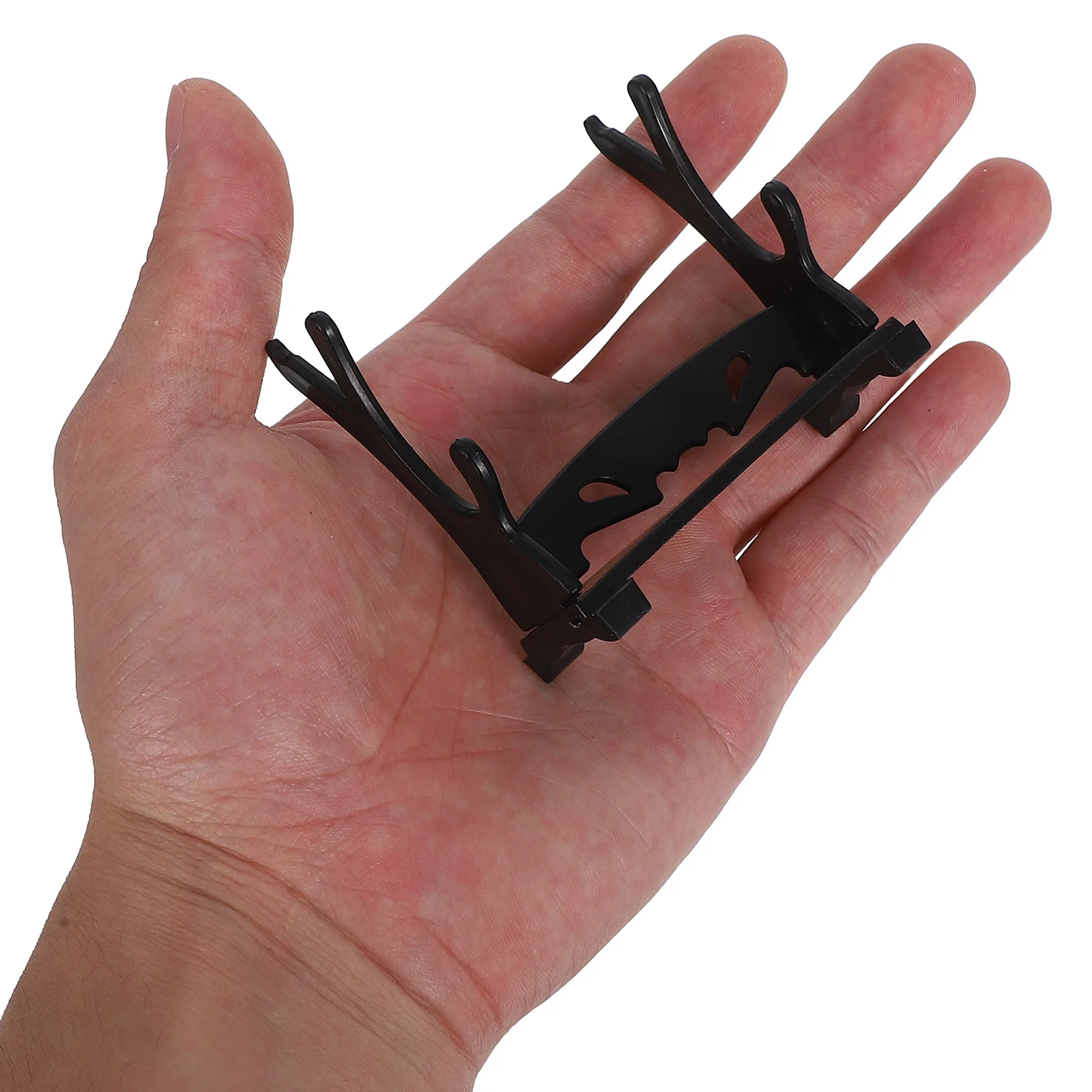 

20Pcs Sword Display Rack Miniature Two-Layer Holder 2.75x2.36 Desktop Shelf Organizer Storage Sword Catcher Display Stands