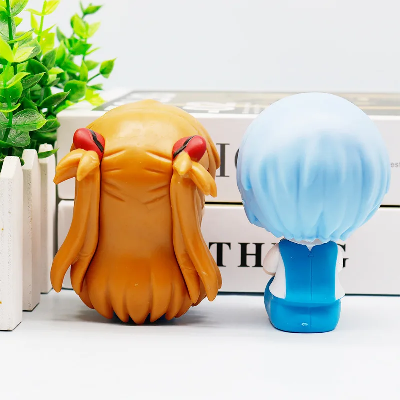 EVANGELION EVA rôle Rei Asuka Q Version figurine Anime enfants jouets figurines d'action portables modèle décorations de bureau cadeau d'anniversaire
