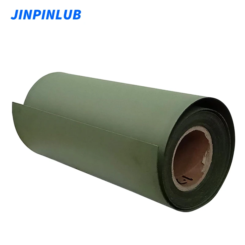 JINPINLUB 1.5 2.0 2.5mm Green guide rail soft tape low friction wear-resistant sheet PTFE adhesive tape for CNC