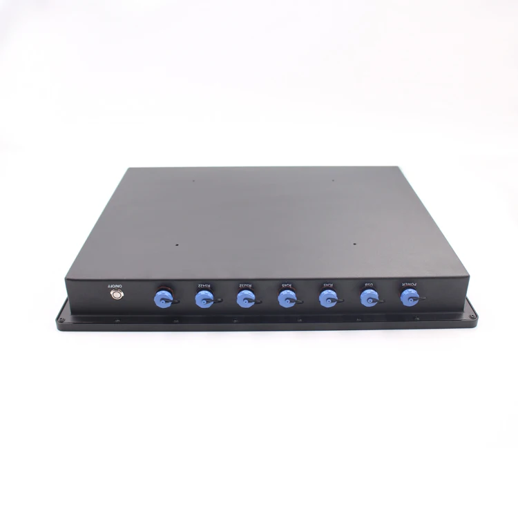 19 بوصة الغبار لوحة متينة PC IP65 مقاوم للماء بدون مروحة الصناعية لوحة شاشة لمس الكمبيوتر مع Rj45 RS422 و RS232 لوحة الكمبيوتر