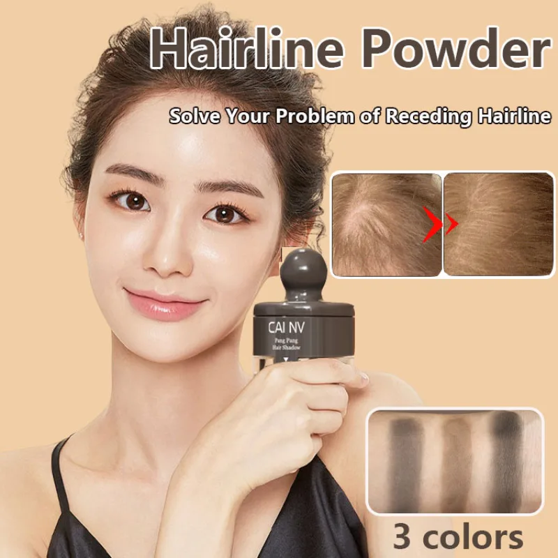 Bubuk rambut Filler Divine tahan air tahan keringat tahan lama perbaikan rambut Bunline rambut menutupi dahi bedak