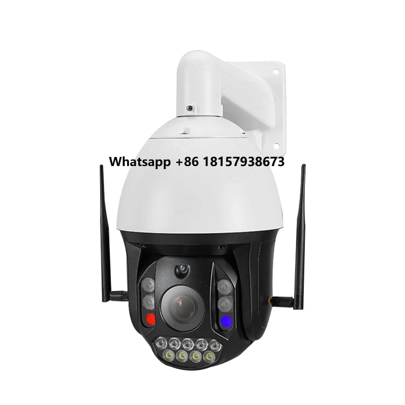 

PTZ Wi-Fi/4G TF-карта дальнего действия Голосовой домофон 40-кратный зум CMOS Отслеживание гуманоидов Цельнометаллическая уличная PTZ IP-камера