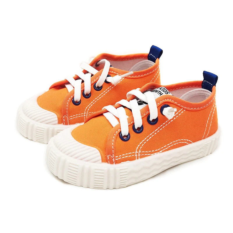 Bambini ragazzi ragazze scarpe di tela primavera autunno gomma suola morbida confortevole moda traspirante bambino bambino scarpe Casual biscotto