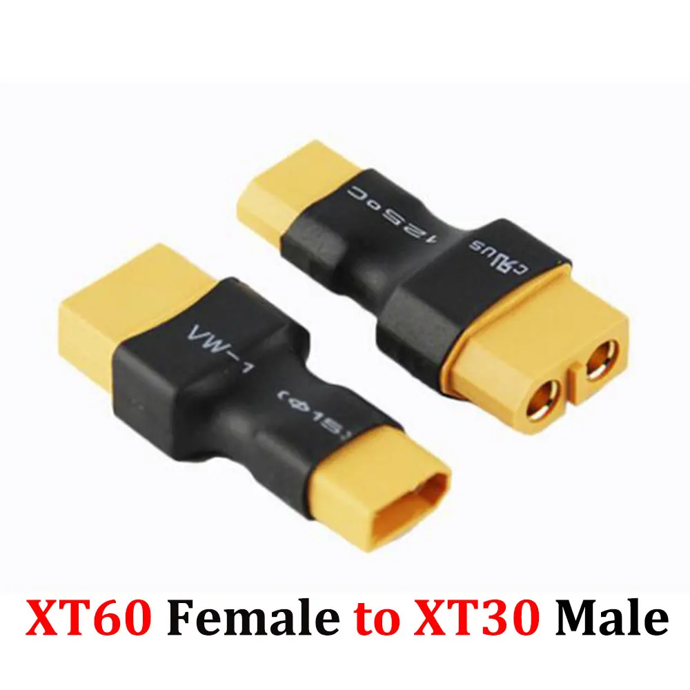 1Piece XT60 to XT30 Plug Female Male Adapter Converter Connector for FPV Drone RC Lipo NiMH Battery Charger ESC Part