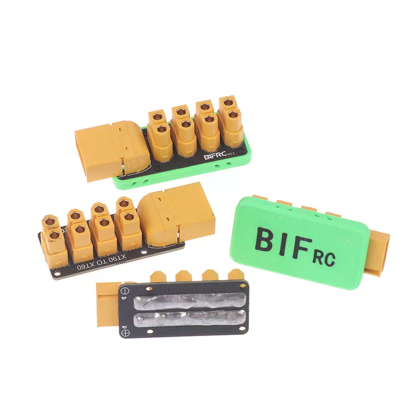 XT60/XT90 Naar 4 Kanaals Plug Hoge Stroom Verdeelbord Optionele Base Shell Voor Robot RC Boot Onderzeeër DIY onderdelen