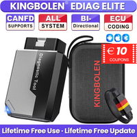 【Lifetime Free Update】KINGBOLEN Ediag Elite CANFD Car OBD2 Scanner Full System Diagnostic Tool 15 Reset ECU Coding Active Test