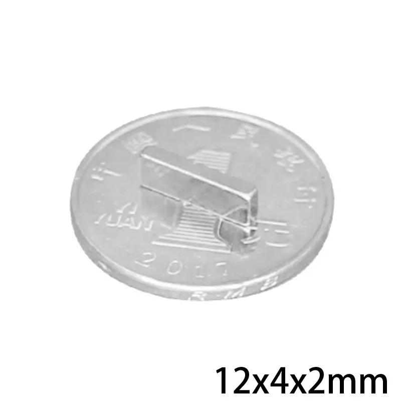 Мощные Неодимовые Магниты 12x4x2 мм, тонкие суперпрочные, 10x4x2 мм