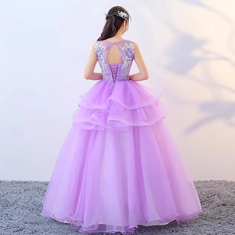 Vestidos Quinceanera DSP A Line O Neck, elegantes vestidos de baile com apliques, vestido de festa de formatura, vestido de aniversário de 15 anos, 2024