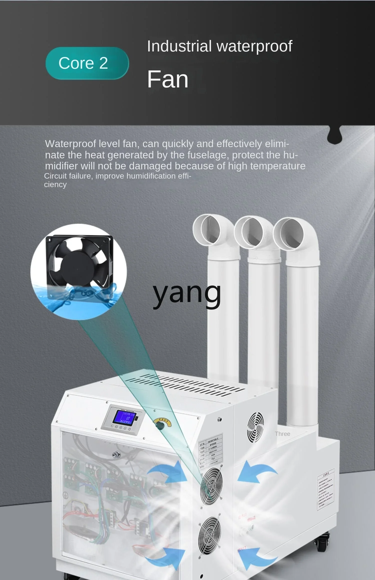 CX Humidifier Spray Ultrasonic Air Textile Humidifier Workshop Moisture