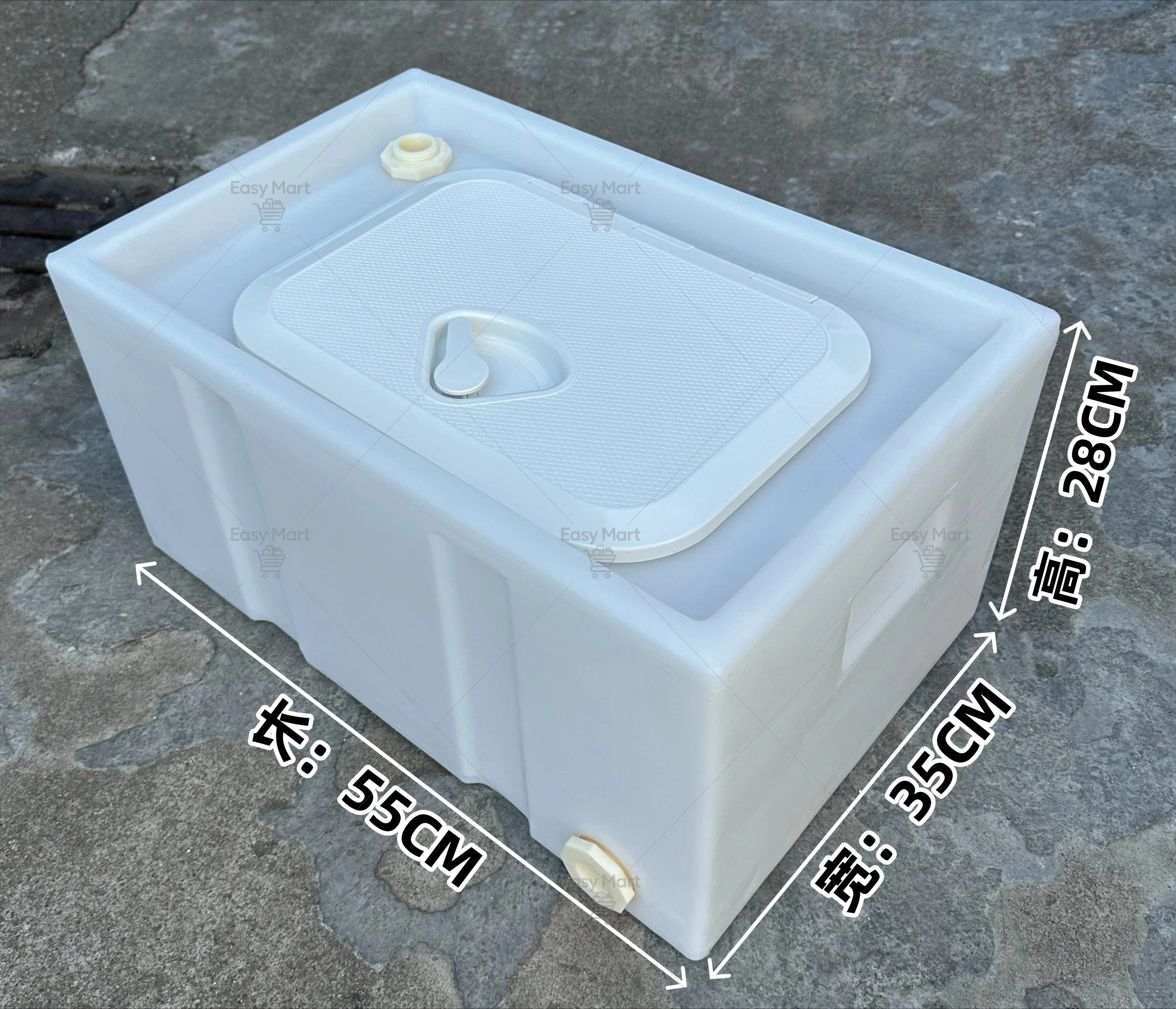 Trunk of Trolley 100L130L Horizontal Clamshell Fish Box 180L800L Live Fish Transportation Modified Anti-spill Water Tank