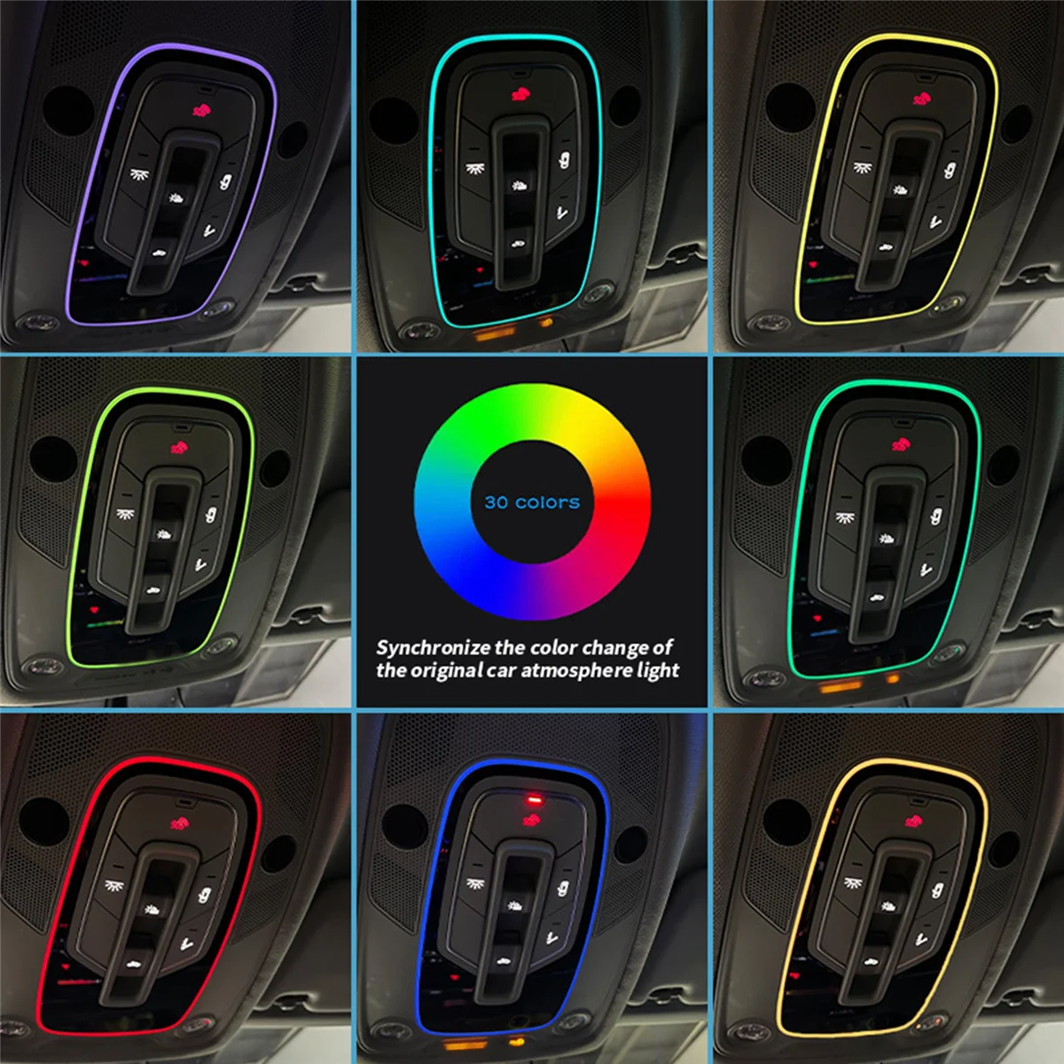 

For A6 A7 A4 A5 Car Skylight Reading Lamp Atmosphere Lamp LED Interior Decoration Environment Light