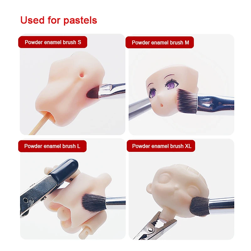 CALABAZA MODEL E307-E311 Dry Brush Pen Assembly Model Building Tool Cleaning Box Aging Tool Painting For Model Hobby Tool DIY