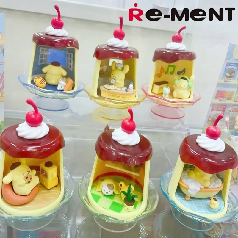 Rement Blind Box Miniature Scene Modeling Pudding Dog Daily Theme Desktop Ornaments Collectible Figures Toys & Hobbies