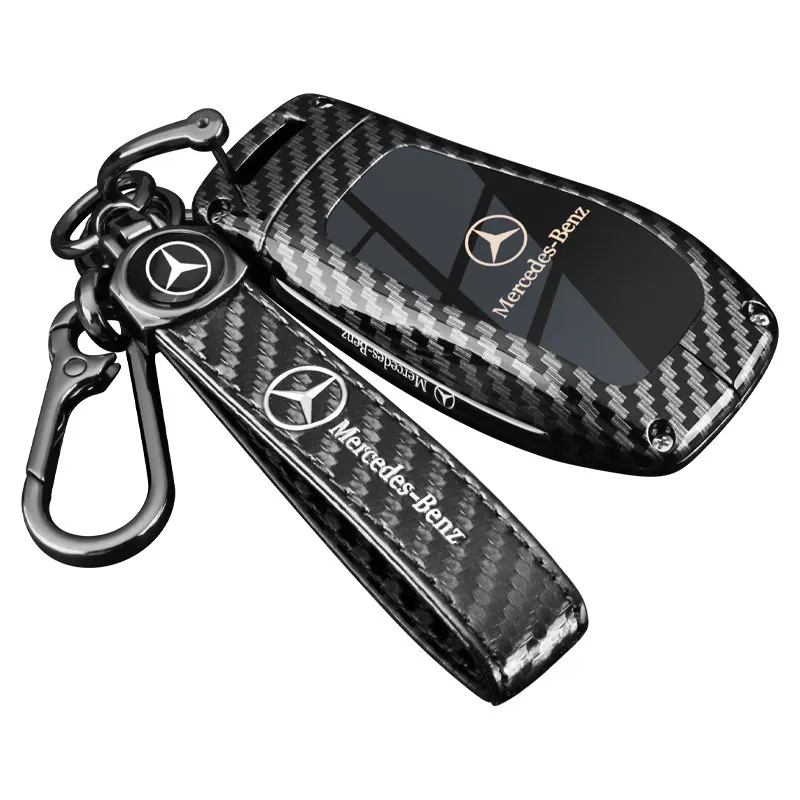 Mercedes Benz E300L Key Case C260L High-End Feel GLB220 GL450 Car A200 Package GLC300L Shell GLA Buckle Premium Car Key Cover