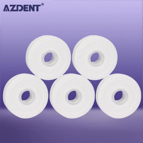 AZDENT 5 rollos 50m hilo Dental higiene bucal limpieza de dientes hilo Dental carrete cera menta palillo de dientes hilo Dental