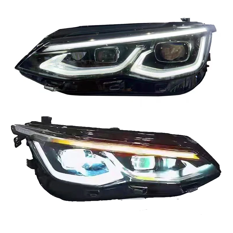 Suitable for Volkswagen Golf Car Headlight Golf 8 Generation LED Headlight Gtillaser Headlight HD Matrix Projector Lighthouse