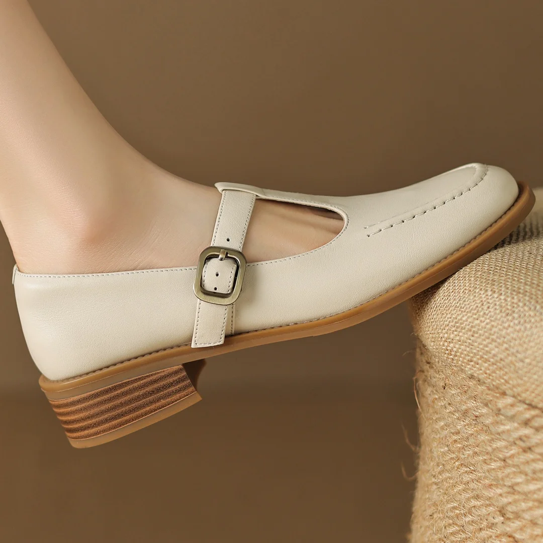 

Danxuefei женские лоферы на плоской подошве из коровьей кожи с узким ремешком и Т-образным ремешком, высококачественные мягкие удобные повседневные женские мокасины, распродажа