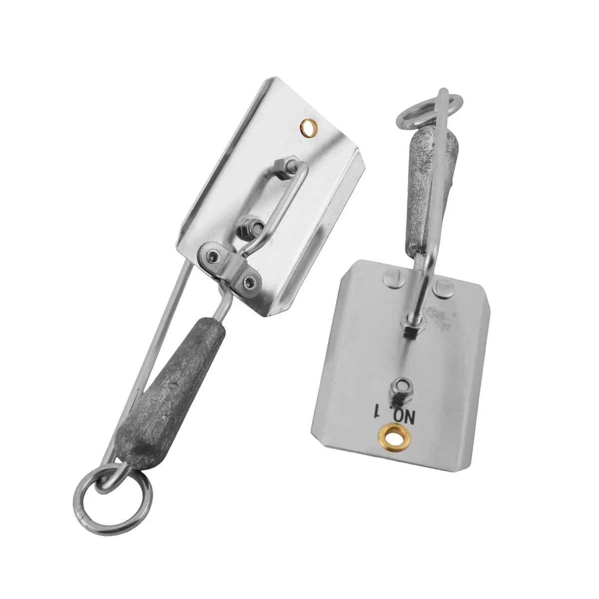 ~！【Best Seller】2 Pcs Fishing Planer Stainless Steel Planer Board for Trolling Fishing Wire Paravanes for Boats with Down Rigger