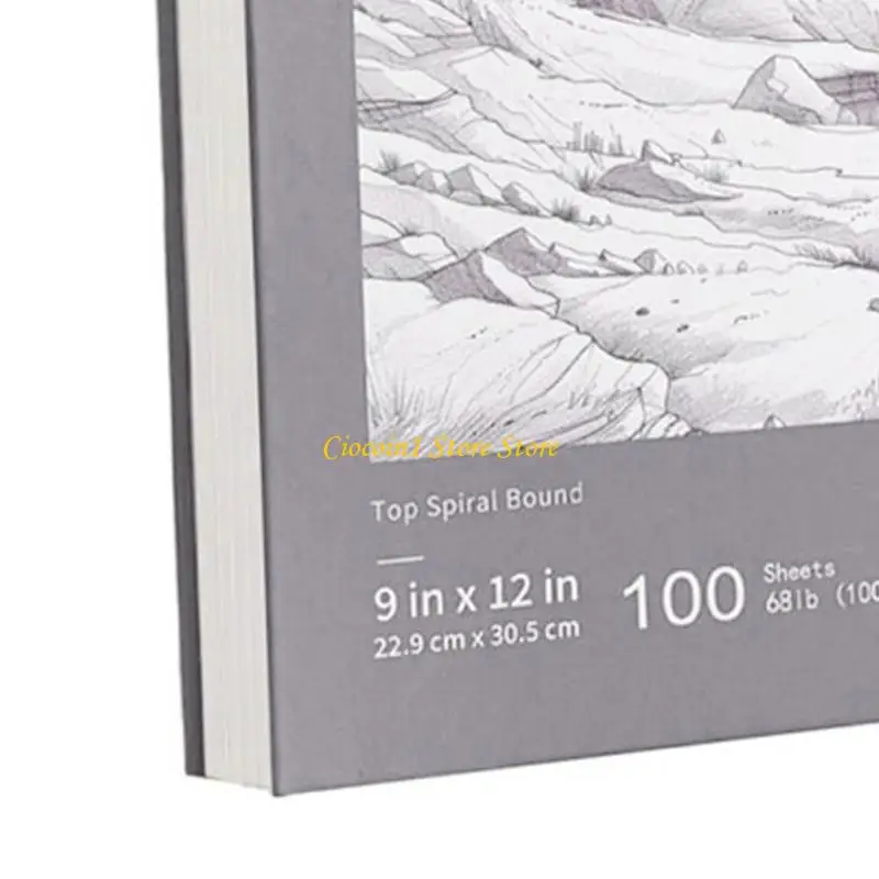 A3PC Paper Drawing Book For Charcoal Pen Light Weight Strong Binding Creative Work
