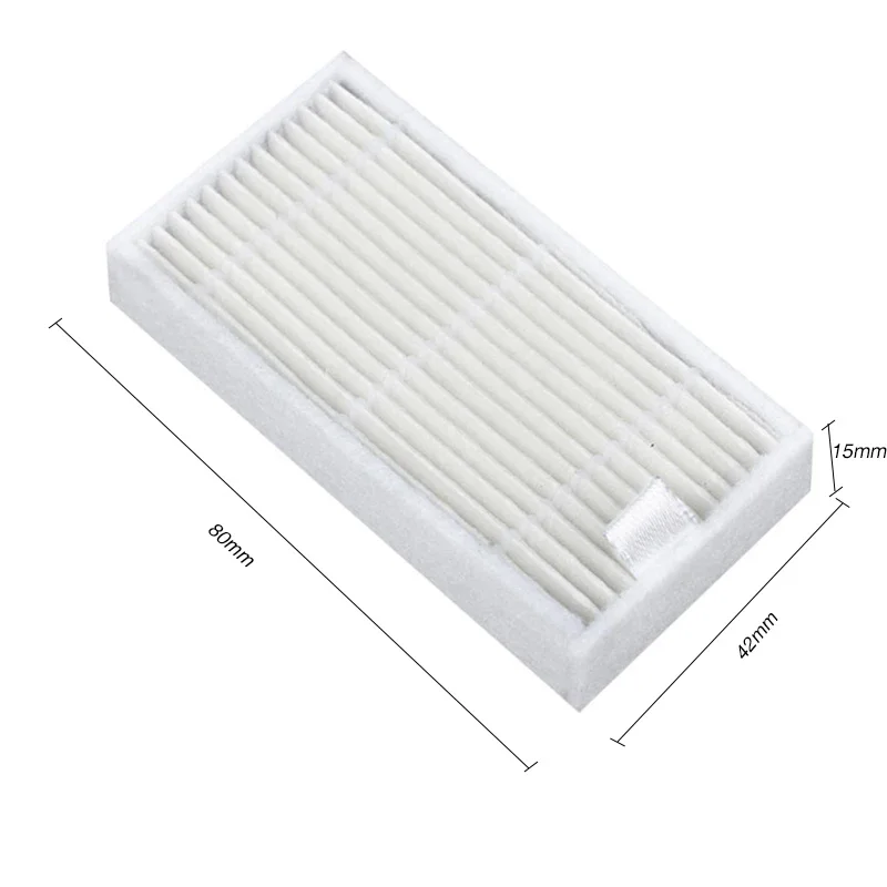 40mm*80mm  White Filter Screen for CR120 Robot Vacuum Cleaner to Filter Smoke And Dust