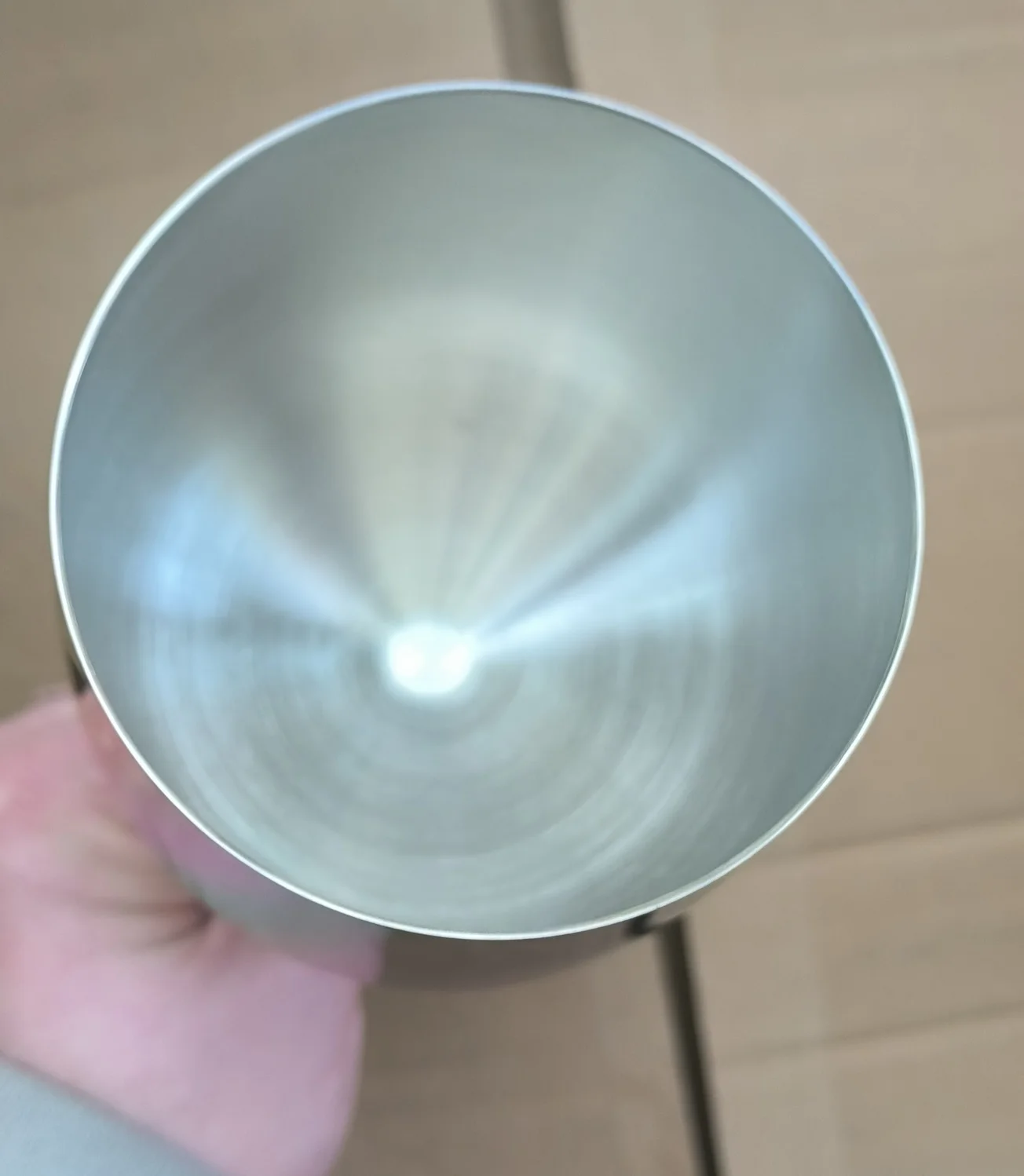Gradient color 500ml 304# stainless steel single layer goblet red wine cup