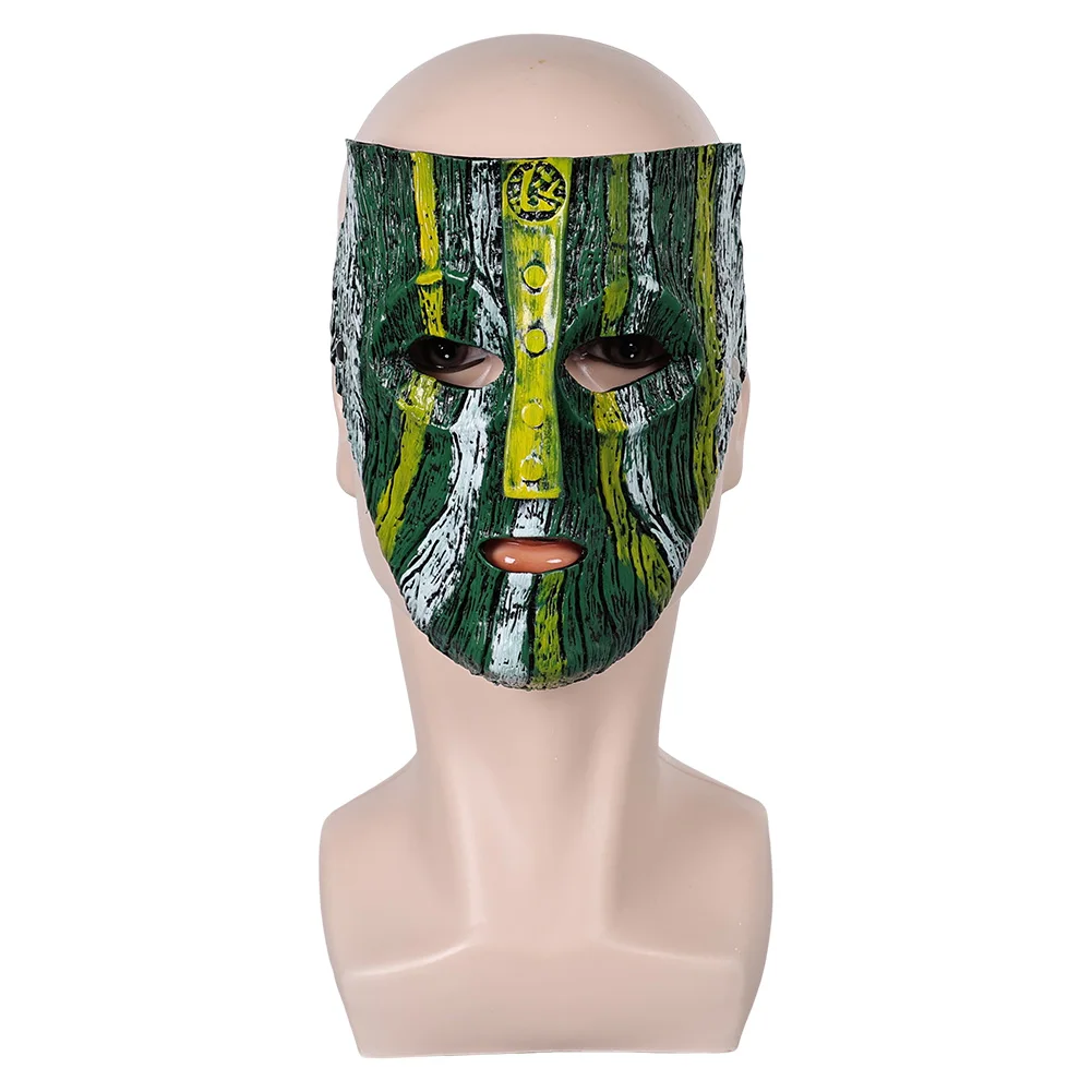 Loki Green Mask Cosplay Aksesori kostum film The Mask 2 pakaian properti helm lateks tutup kepala setelan pesta Halloween uniseks