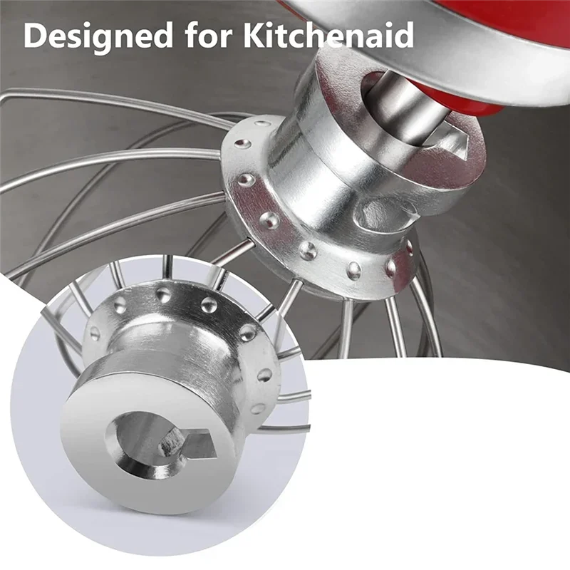 KN256WW 6QT ไข่ครีมลวดเหล็กแส้สแตนเลส KitchenAid เครื่องผสมแนวตั้งอุปกรณ์เสริม