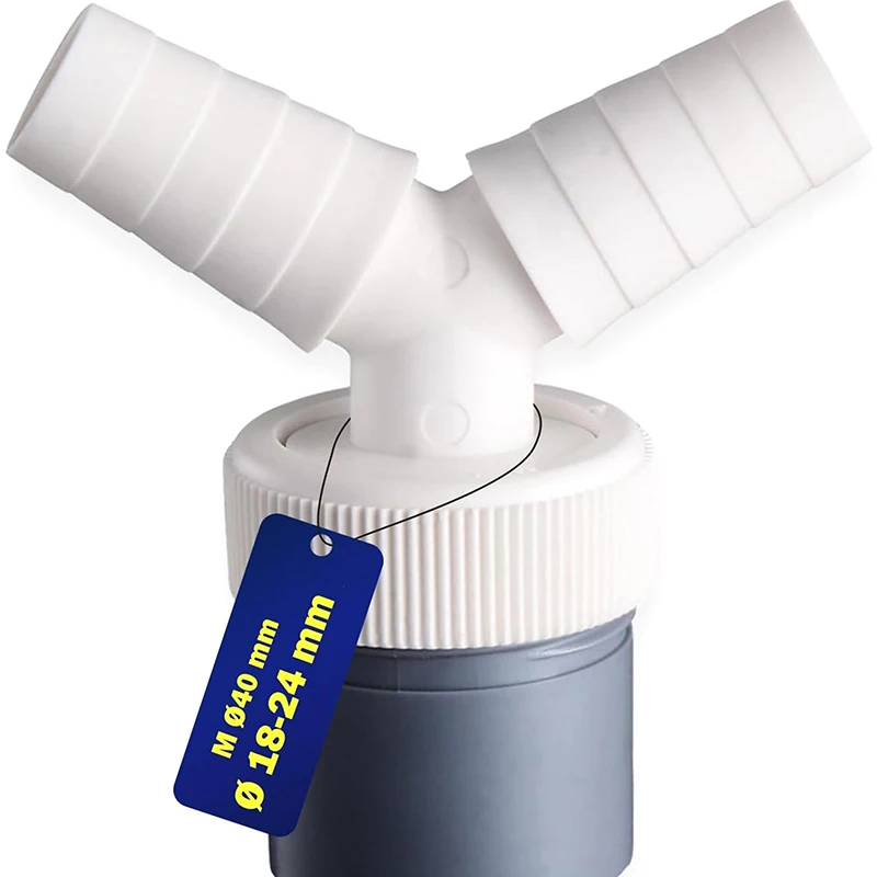 Dishwasher Washing Machine Drain Adapter Three-way Two-in-one Connector Converter Drain Extension Hose Connector