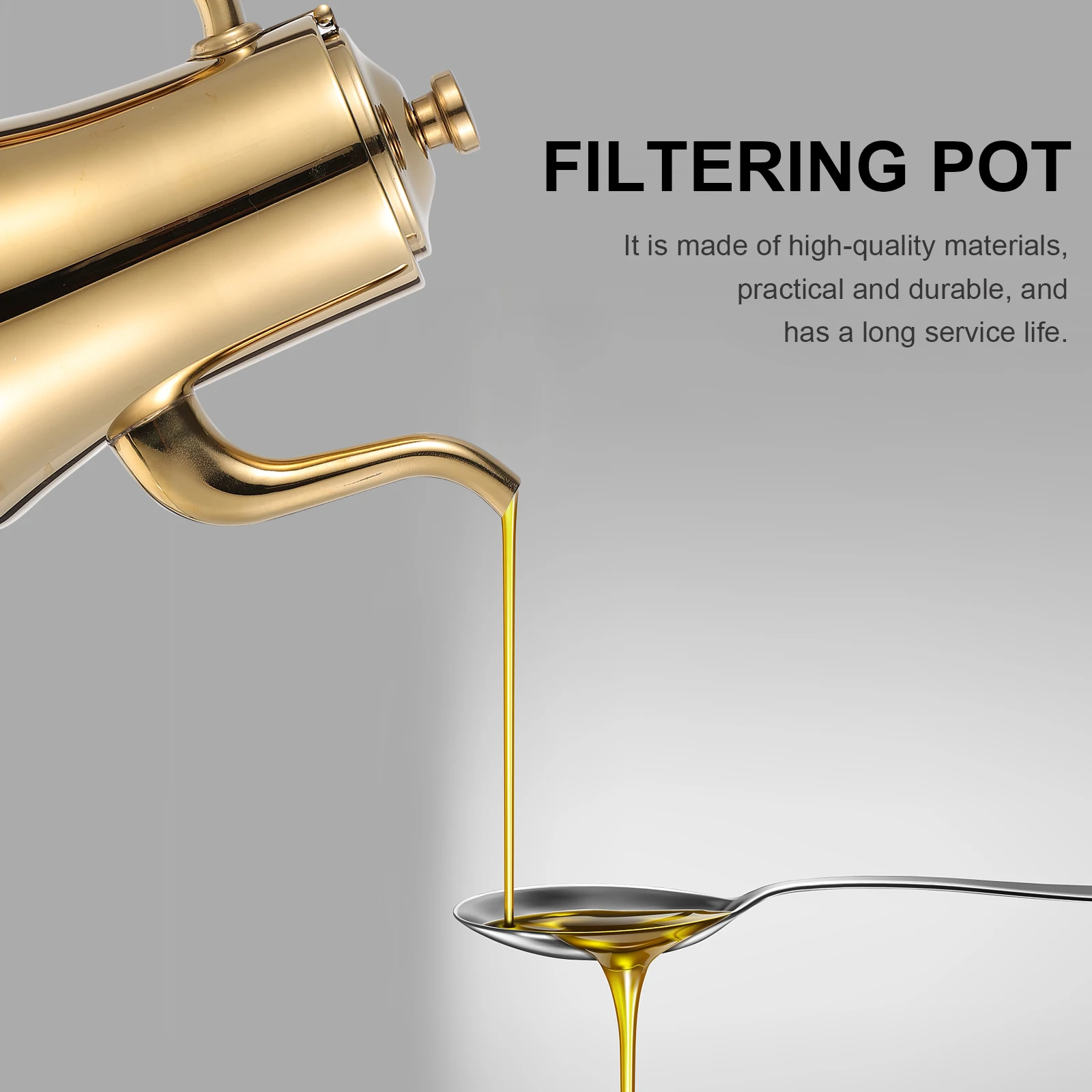 

1pc Gooseneck Stainless Steel Water For Kitchen Home Tea Pot With Strainer Filter Tea Simple Kitchen Water Kettle Home
