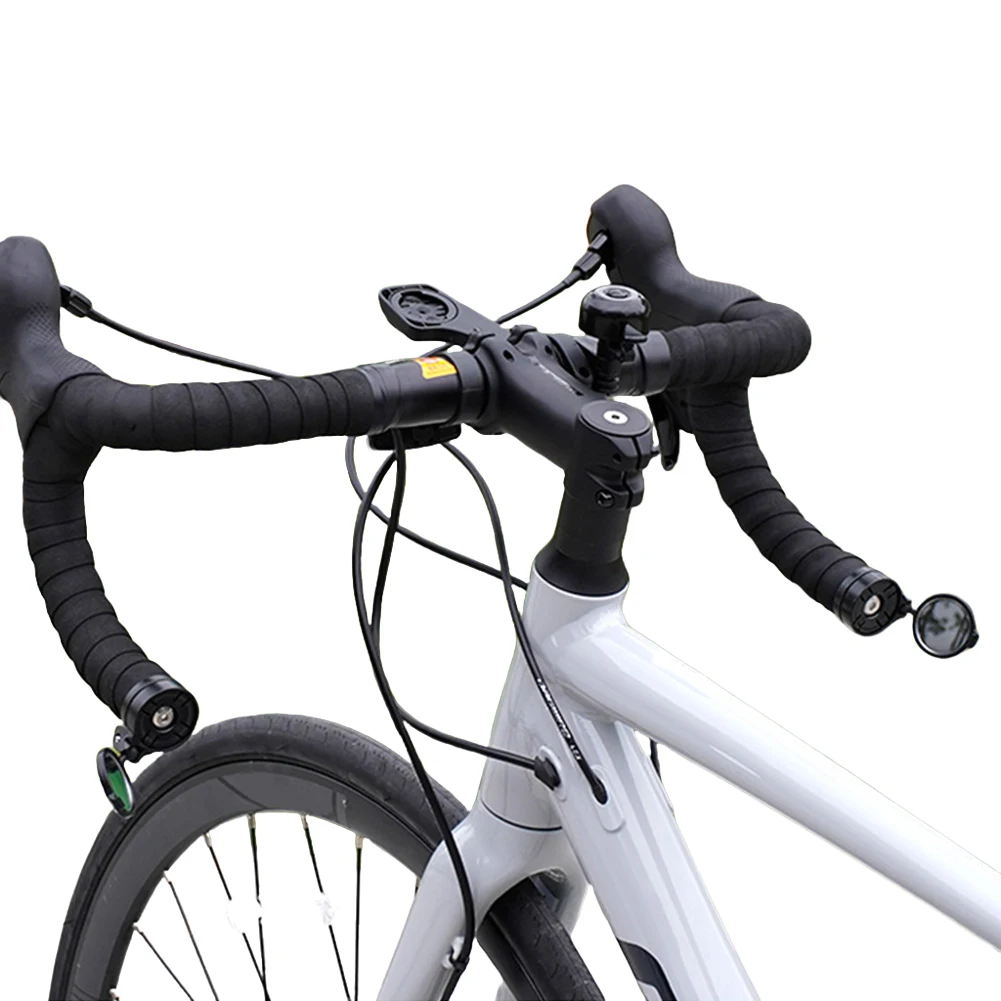

Bicycle Rearview Mirror HD Cycling Handlebar Convex Mirror Universal Riding Handlebar End Rearview Mirror for Outdoor Sports