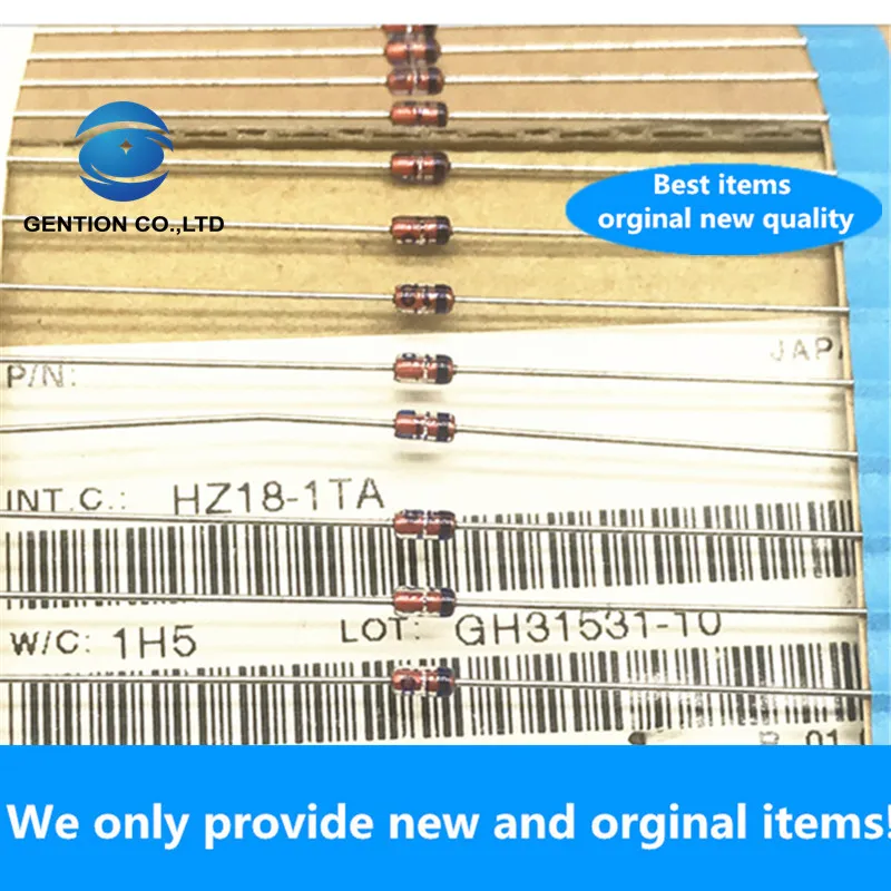 30PCS 100% New original best HZ18-1TA diode 18V voltage regulator HZ18-1 0.5W straight plug 1/2W  in stock real photo