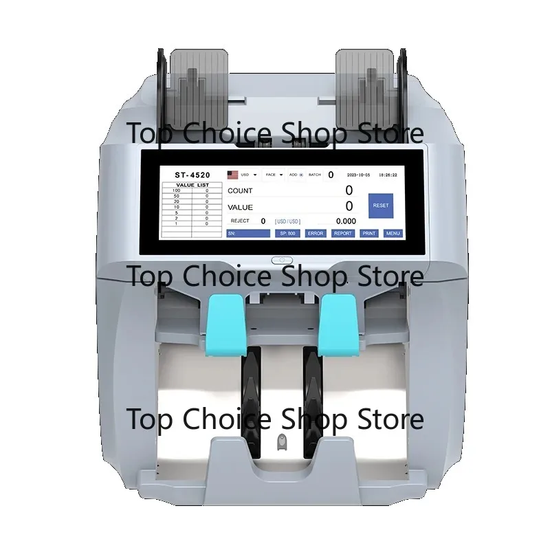 Professional Multi-Currency Discriminator 2 CIS Bill Counter with 2 Pockets & 7.84